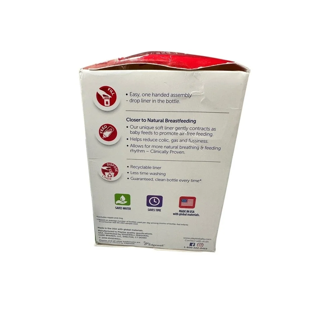 Playtex‎ Baby Nurser Drop-Ins Liners ~100 Count Open Box Unused